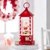 Raz Imports Raz 11" Santa Checking List Lighted Christmas Water Globe Lantern with Countdown 4316932 Clearance