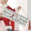 Raz Imports Raz 8" Santa Claus Hanging Christmas Ornament Sign 4116170 Discount