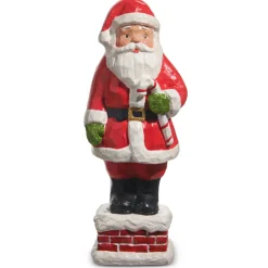 Raz Imports Raz 13" Santa Down The Chimney Figure 4519150 Sale
