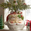 Raz Imports Raz 15" Santa Head Container Christmas Decoration 4510435 Hot