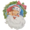 Raz Imports Raz 18" Santa Head Cut Out Wall Art Christmas Decoration 4525979 New