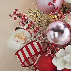 Raz Imports Raz 4" Santa Mug with Whipped Cream Glass Christmas Ornament 4320882 Clearance