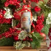 Raz Imports Raz 6" Santa Portrait Glass Christmas Ornament 4324617 New