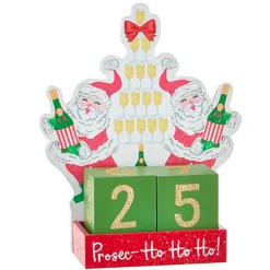 Raz Imports Raz 8.25" Santa's Champagne Tree Christmas Countdown Blocks 4216286 Clearance