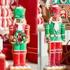 Raz Imports Raz 12" Set of 2 Christmas Gingerbread Nutcracker Christmas Decoration 4516439