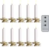 Raz Imports Raz 4" Set of 10 Clip-On Lighted Christmas Tree Candles with Remote 4324036 Clearance