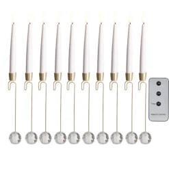 Raz Imports Raz 12.5" Set of 10 Lighted Christmas Tree Candle with Remote 4324004