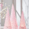 Raz Imports Raz 15.5" Set of 3 Lighted Pink Christmas Trees 4416231