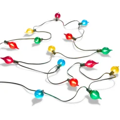 Raz Imports Raz 14' Shiny Kismet LED String Multicolor Christmas Lights on Green Wire L4537021 Online