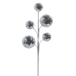 Raz Imports Raz 16" Silver Disco Ball Christmas Tree Spray F4432760 New