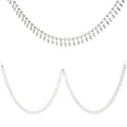 Raz Imports Raz 6' Silver Jeweled Christmas Tree Garland G4313542 Online