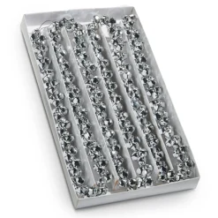 Raz Imports Raz 6' Silver Jingle Bell Christmas Tree Garland G4532822 Hot