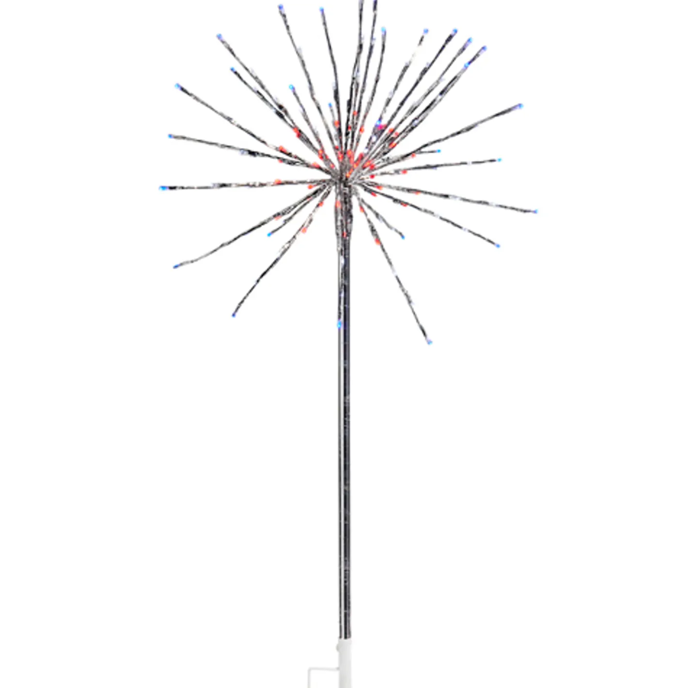 Raz Imports Raz 4' Silver Starburst with Red, White, and Blue LED Lighted Stake L4537005 New