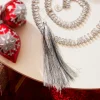 Raz Imports Raz 8.5" Silver Tinsel Tassel Christmas Ornament 4371822 Discount