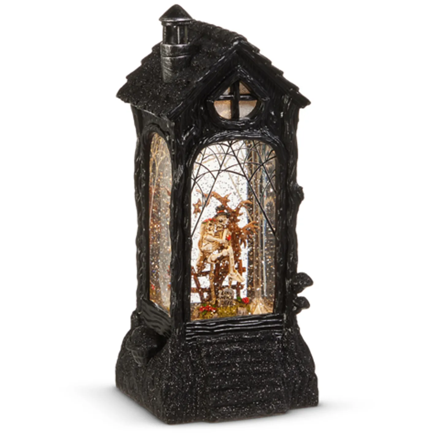 Raz Imports Raz 11.5" Skeleton Bride and Groom Lighted Water Globe Halloween Decoration 4500753 Clearance