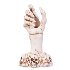 Raz Imports Raz 7" Skeleton Hand Halloween Taper Candle Holder Decoration 4411316 New