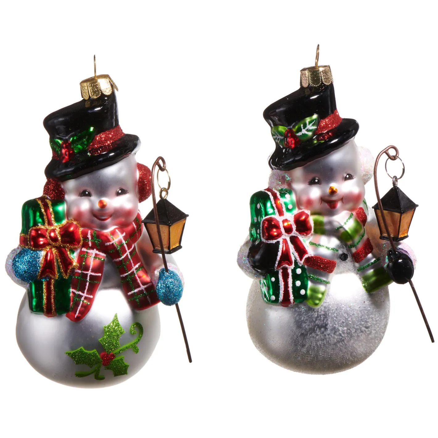 Raz Imports Raz 5" Snowman Glass Christmas Ornament 4552903 Best