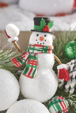 Raz Imports Raz 6" Snowman Throwing Snowball Christmas Ornament 4216170 Best