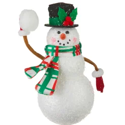Raz Imports Raz 6" Snowman Throwing Snowball Christmas Ornament 4216170 Best