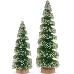 Raz Imports Raz 11" Spiral Green Trees Christmas Decoration 4520087 Sale