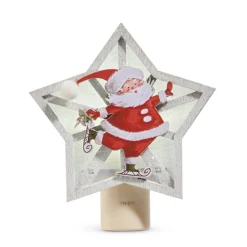 Raz Imports Raz 5.5" The Magic of Christmas Skating Santa Night Light 4519126 Sale
