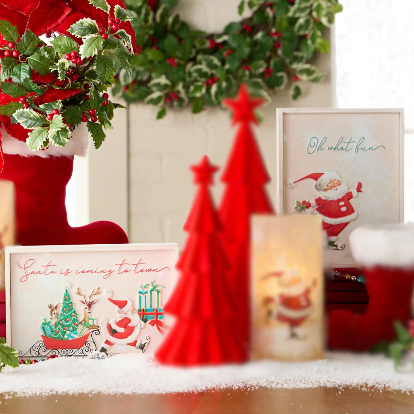 Raz Imports Raz 9.75" The Magic of Christmas Framed Wall Art Clearance