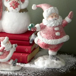 Raz Imports Raz 8.5" The Magic Of Christmas Skating Santa Christmas Figure 4519050 Sale