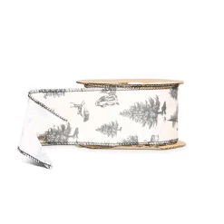 Raz Imports Raz 2.5" Through The Woods Wired Christmas Ribbon R4520946 Online