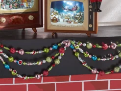 Raz Imports Raz 7' Vintage Glass Christmas Tree Garland G4320031 Online