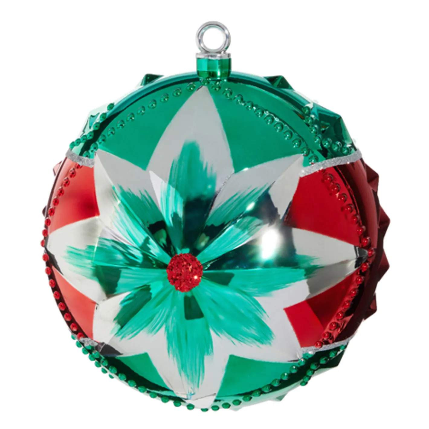 Raz Imports Raz 10" Vintage Inspired Star Large Ball Christmas Ornament 4432722 New