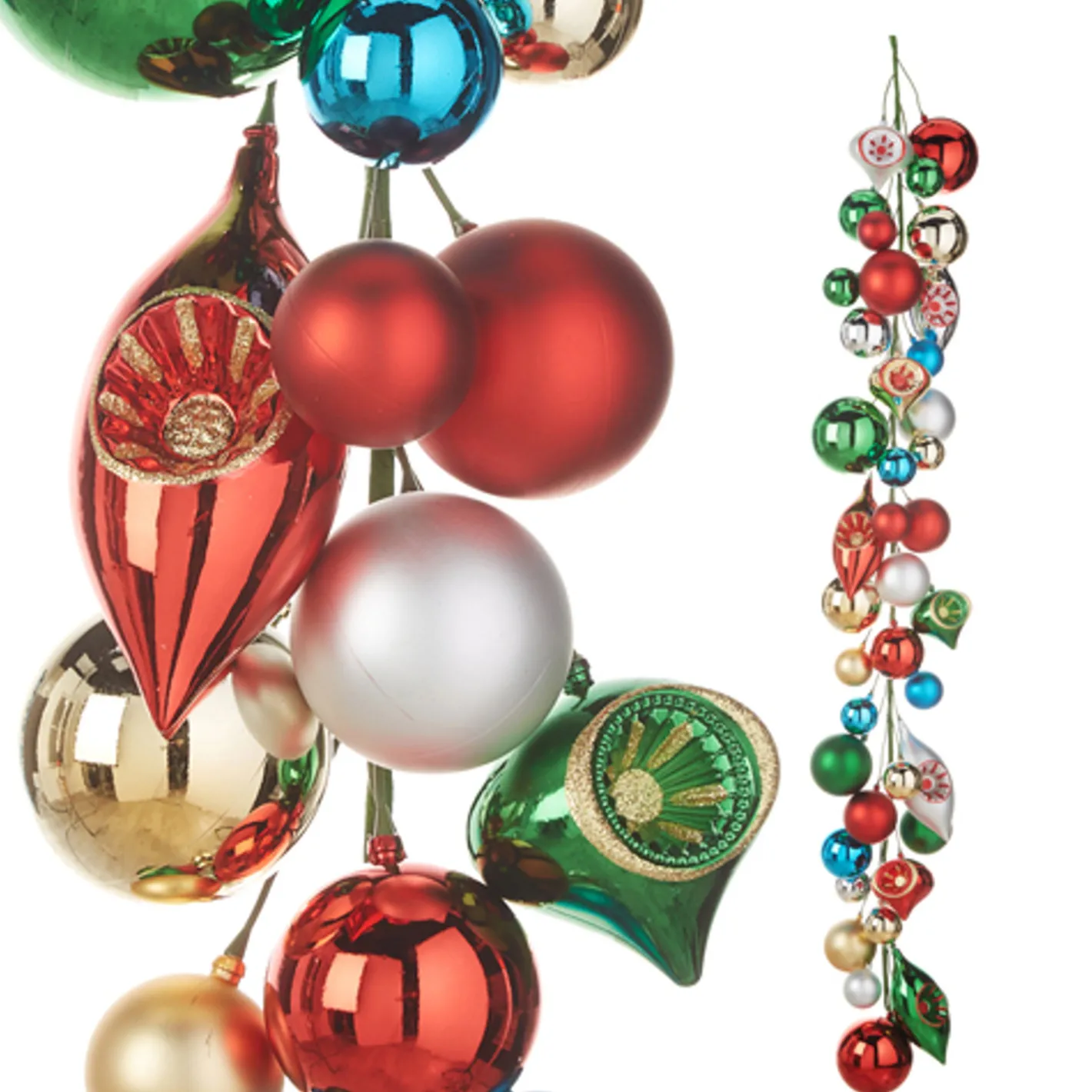 Raz Imports Raz 4' Vintage Ornament Ball Garland G4332708 Clearance