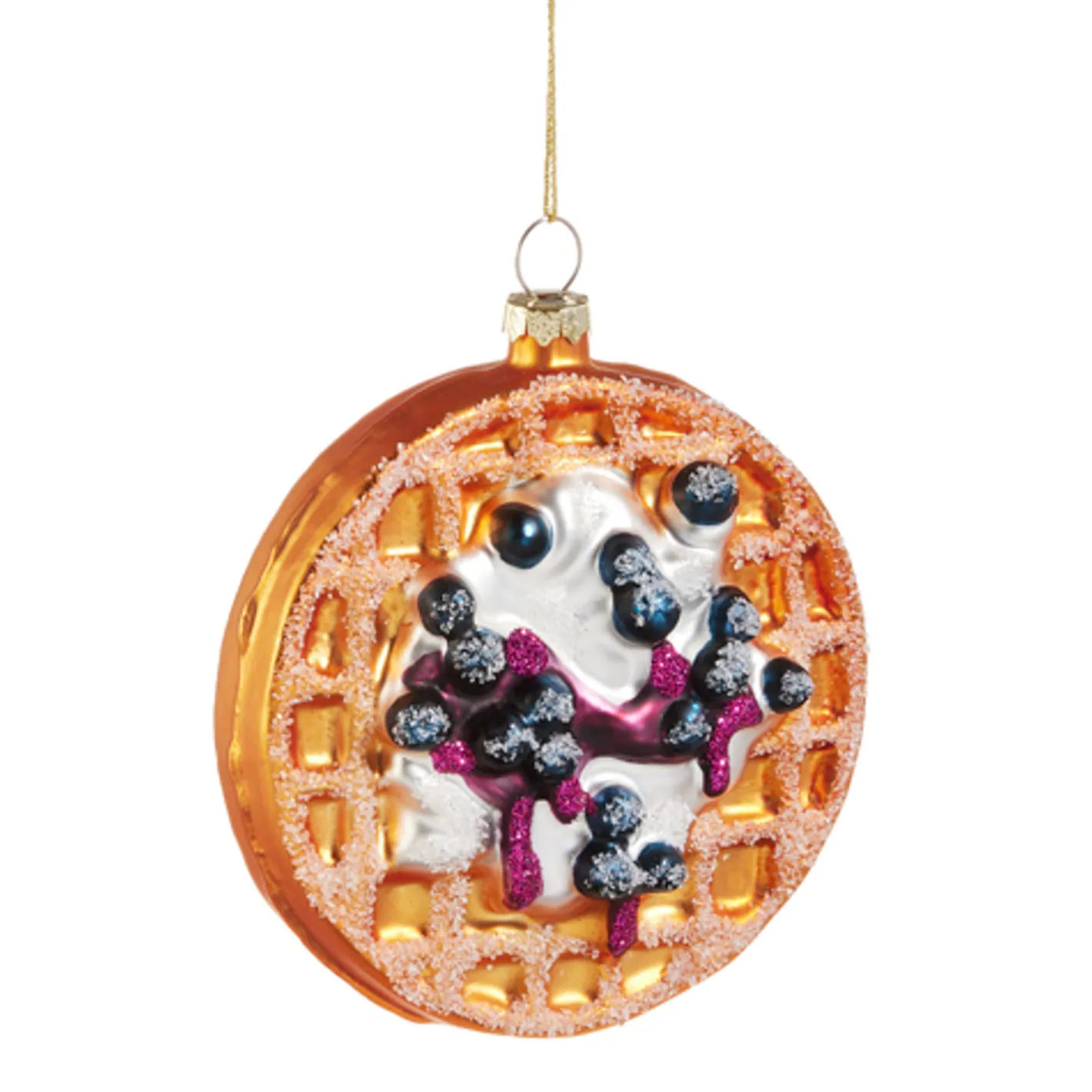 Raz Imports Raz 4" Waffle Glass Christmas Ornament 4520896 Discount