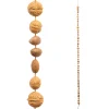 Raz Imports Raz 6' Walnut and Bead Christmas Tree Garland G4402339 Discount