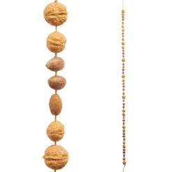 Raz Imports Raz 6' Walnut and Bead Christmas Tree Garland G4402339 Discount