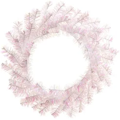 Raz Imports Raz 22" White and Pink Tinsel Christmas Wreath W4402271