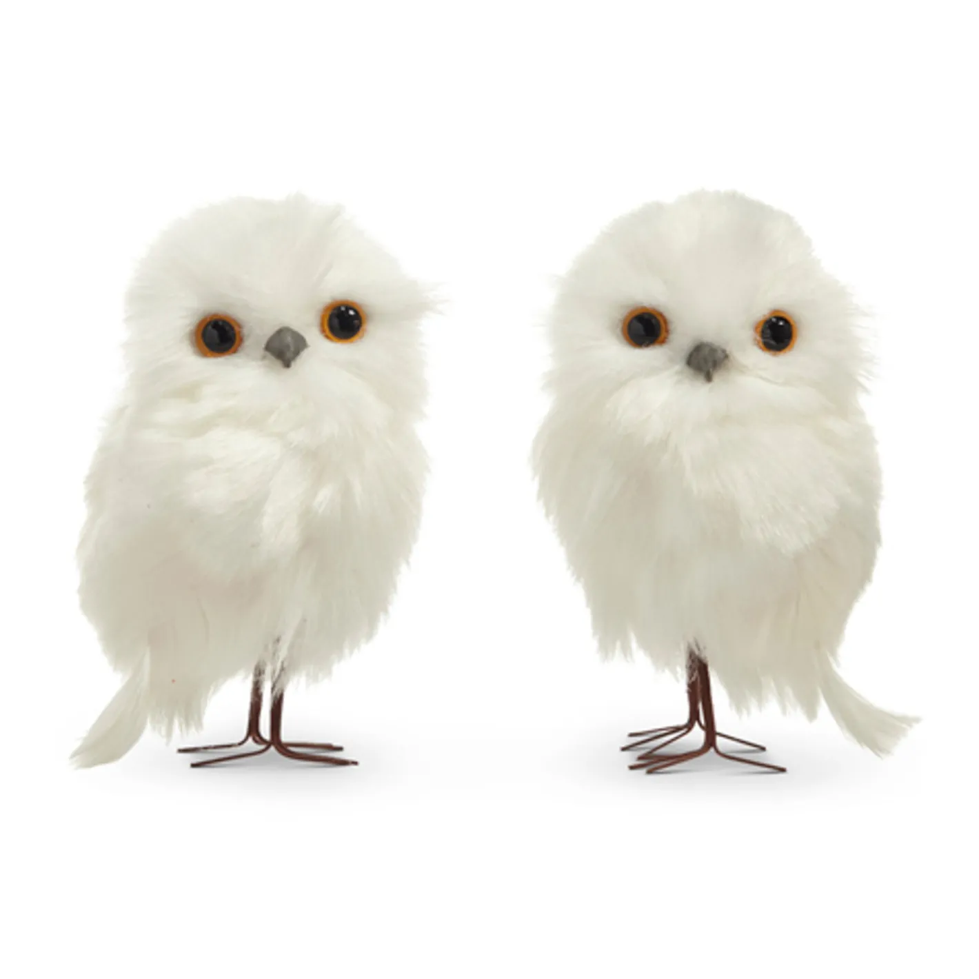 Raz Imports Raz 4.5" White Owl Christmas Ornament Set of 2 4403451 Online