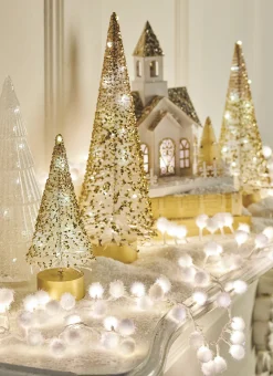 Raz Imports Raz 8' White Snowball LED Snake Light Christmas Lights L4037022 Sale