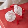 Raz Imports Raz 4" White Textured Pinecone Glass Christmas Ornament 4324587 Best