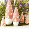 Raz Imports Raz Box of 3 Pink Bottle Brush Trees with Egg Ornaments 4415510