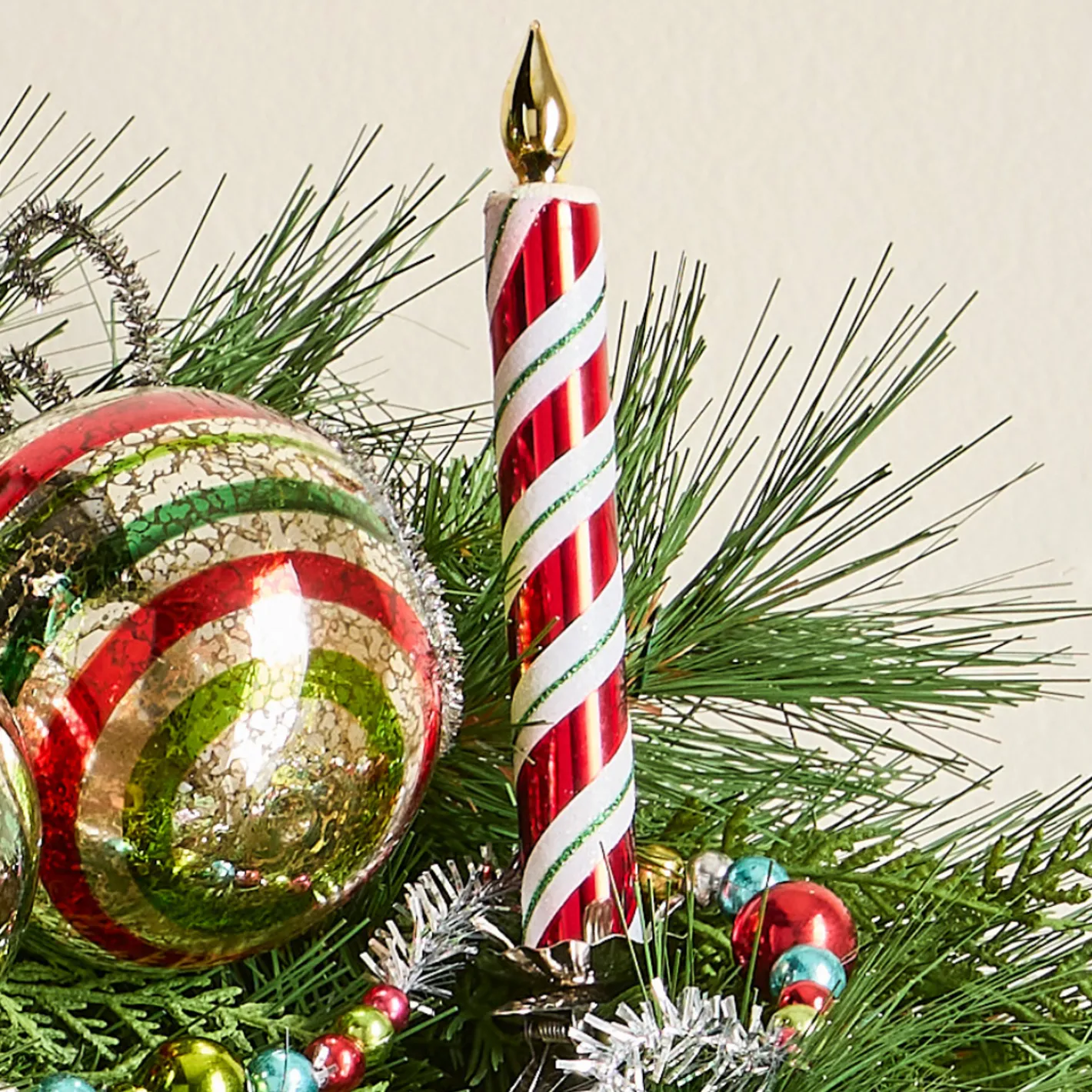 Raz Imports Raz Box of Red and White Clip On Candle Glass Christmas Ornaments 4520883 Sale