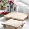 Raz Imports Raz Brown White Washed Square Riser Christmas Decoration 4328020 Clearance