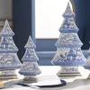 Raz Imports Raz Chinoiserie Delft Blue Christmas Tree Figures Hot