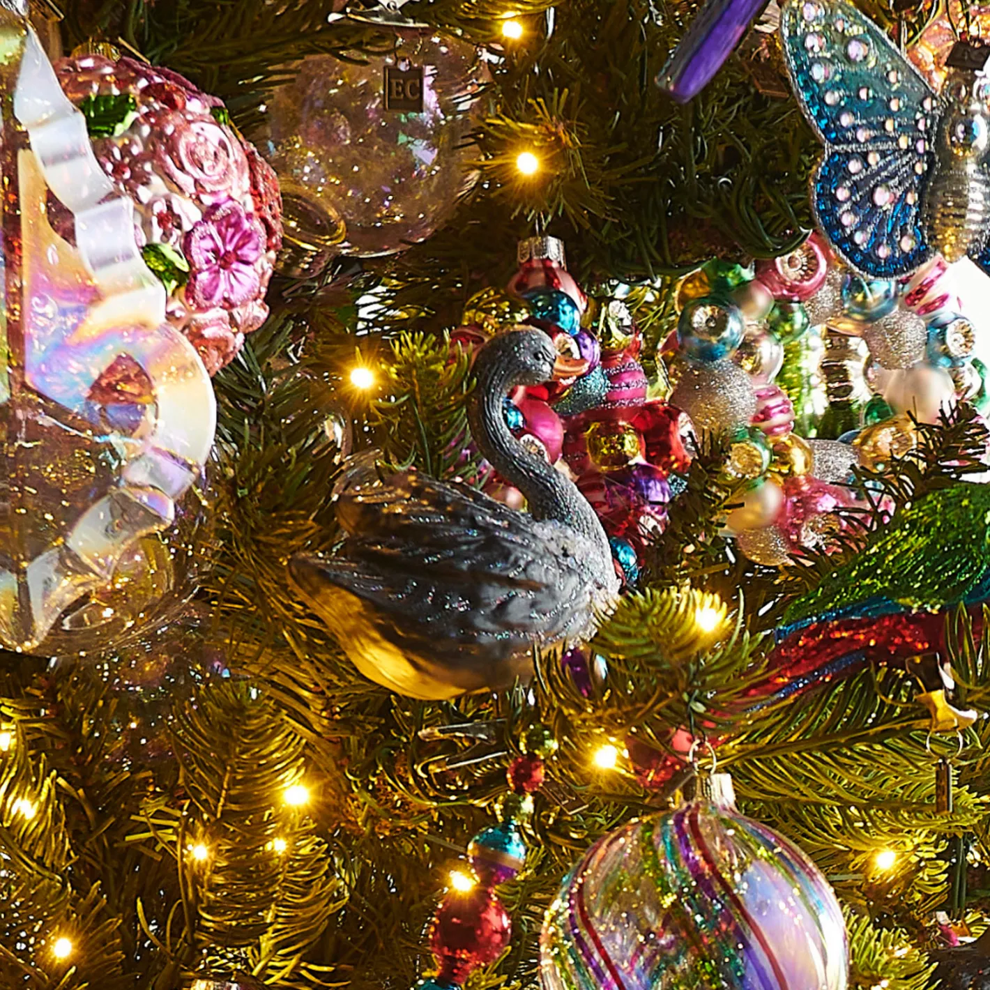 Raz Imports Raz Eric Cortina 4.5" Black Swan Clip-On Glass Christmas Ornament 4553125 Outlet