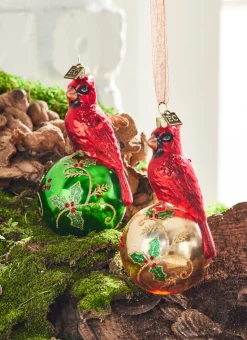 Raz Imports Raz Eric Cortina 5" Elegant Cardinal Glass Christmas Ornament 4353115 Hot
