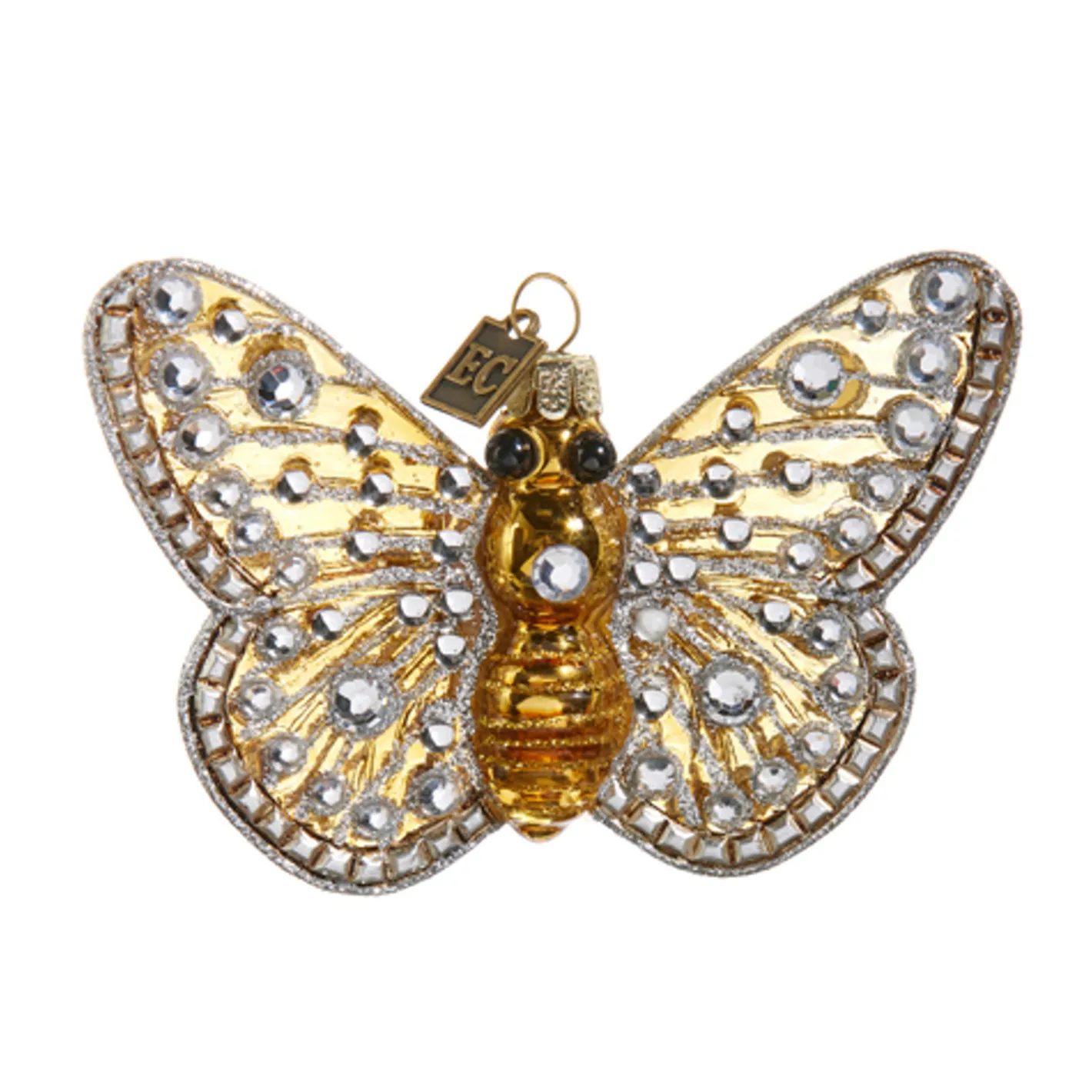 Raz Imports Raz Eric Cortina 4.25" Jeweled Butterfly Glass Christmas Ornament 4453147 Best