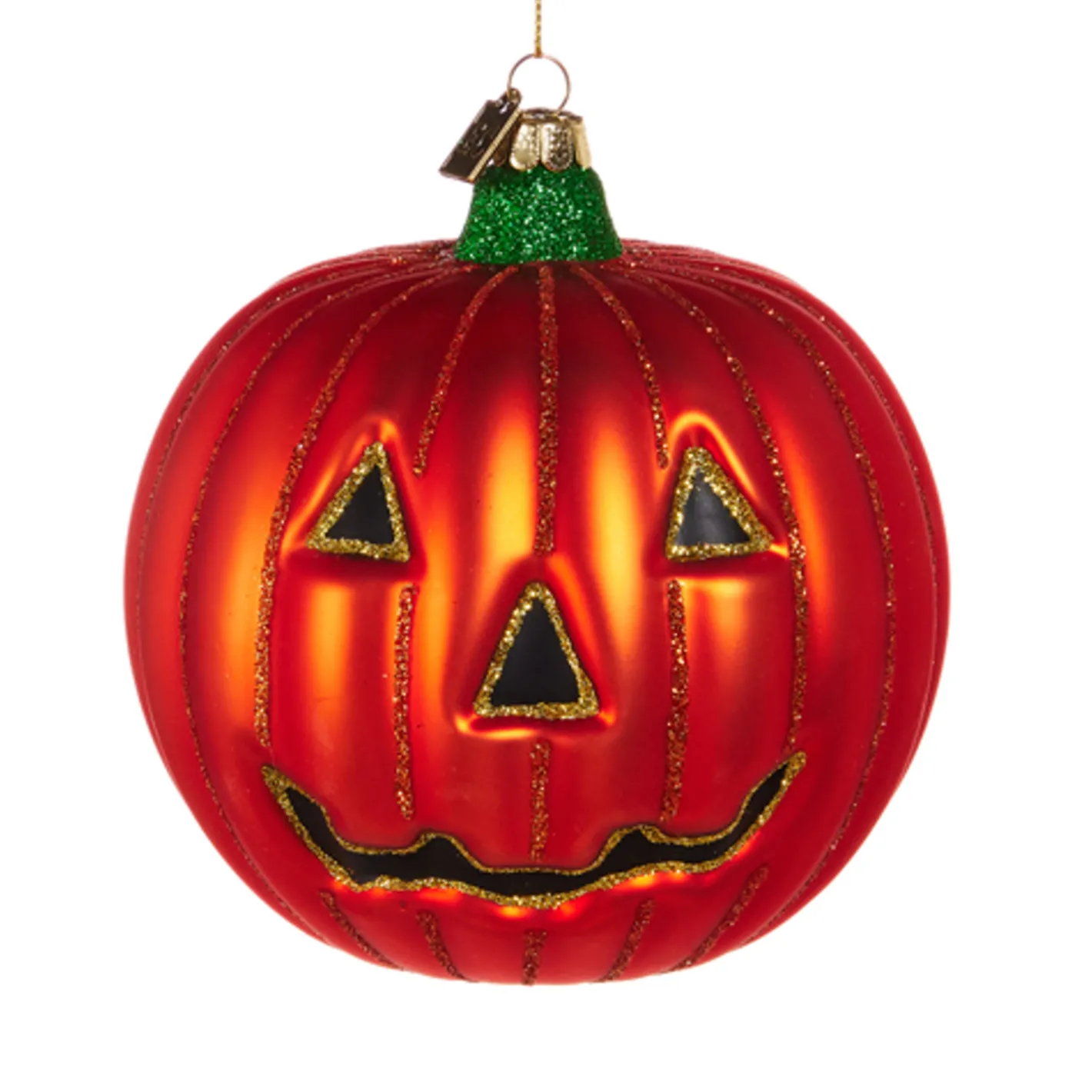 Raz Imports Raz Eric Cortina 5" Large Jolly Pumpkin Glass Halloween Ornament 4553160 Best