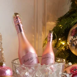 Raz Imports Raz Eric Cortina 5.75" or 8.25" Congratulations Pink Champagne Glass Christmas Ornament Outlet