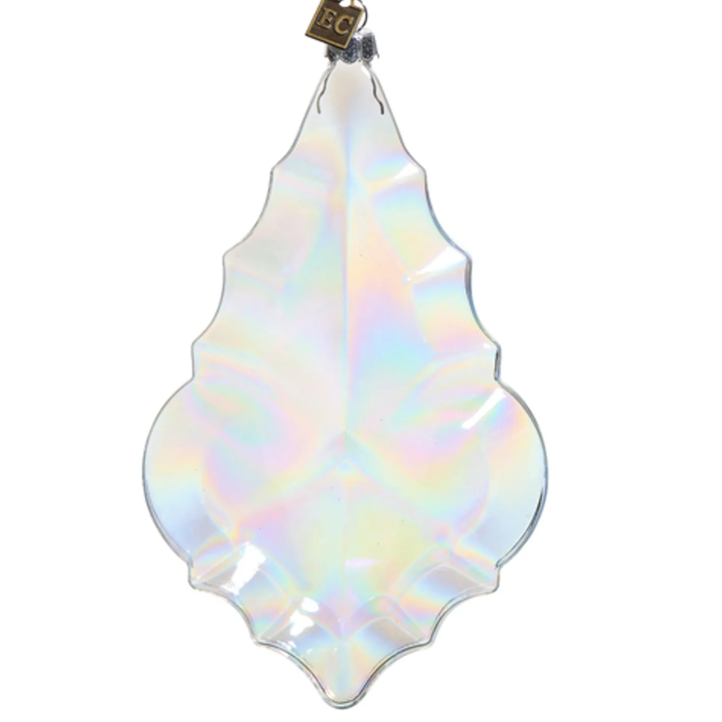 Raz Imports Raz Eric Cortina 6.75" or 8" Iridescent Grand Crystal Drop or Point Glass Christmas Ornament Best