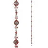 Raz Imports Raz Eric Cortina 6' Red and Silver Reflector Glass Christmas Tree Garland G4353160 Sale