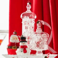 Raz Imports Raz Eric Cortina Small or Large Christmas Candy Jar Glass Ornament Sale